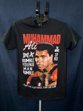 Muhammad Ali Rumble Young Man Graphic Tee Size Small Black Boxing Shirt